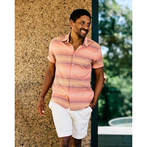 lifestyle image of Cotton Linen Drawstring Short - 7"
