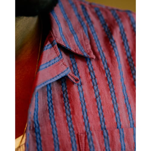 lifestyle image of Seersucker Camp Collar Shirt