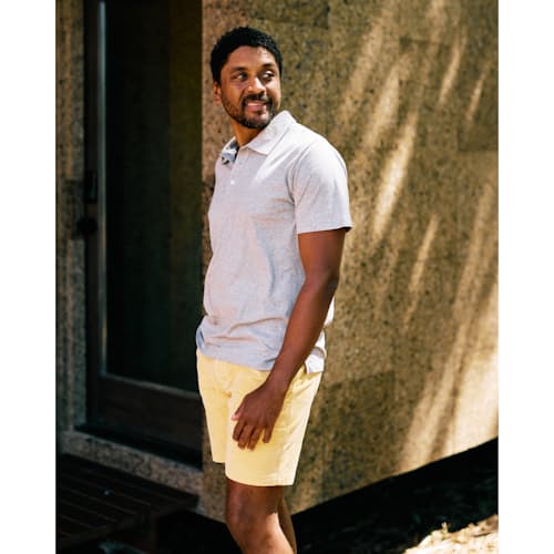 lifestyle image of Cotton Hemp Polo Shirt