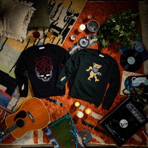 lifestyle image of Dancing Bear 10-Year Crewneck Sweatshirt