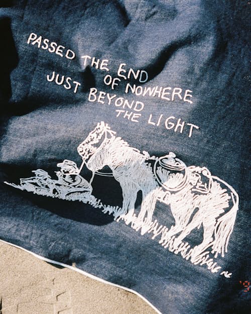 lifestyle image of Passed the End of Nowhere Blanket