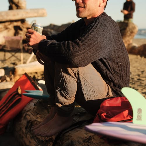 laydown image of Quilted Sweatpants