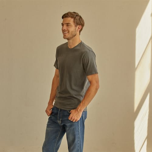 lifestyle image of Supima Crew T-Shirt