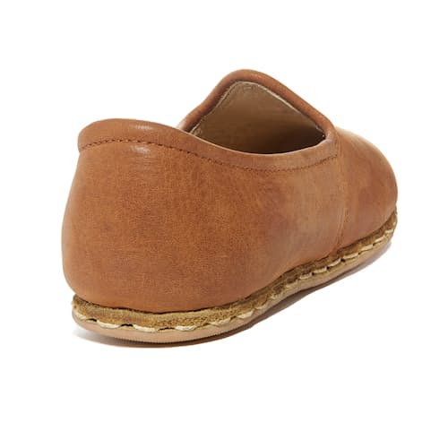 laydown image of Sabah Leather Slip On Shoe