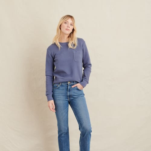 laydown image of Women's Crewneck Sweatshirt