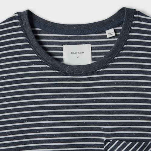 laydown image of Melange Stripe Tee