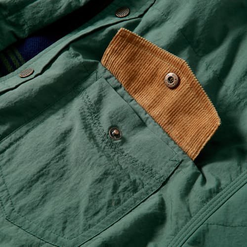 laydown image of Quilted Shirt Jacket