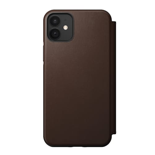 laydown image of Rugged Leather Folio iPhone 12 /iPhone 12 Pro Case