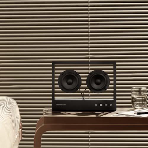 laydown image of Small Transparent Speaker
