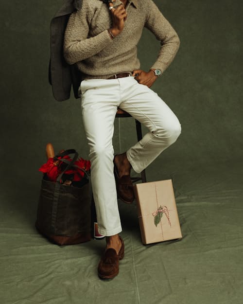 on model image of Tassle Loafer