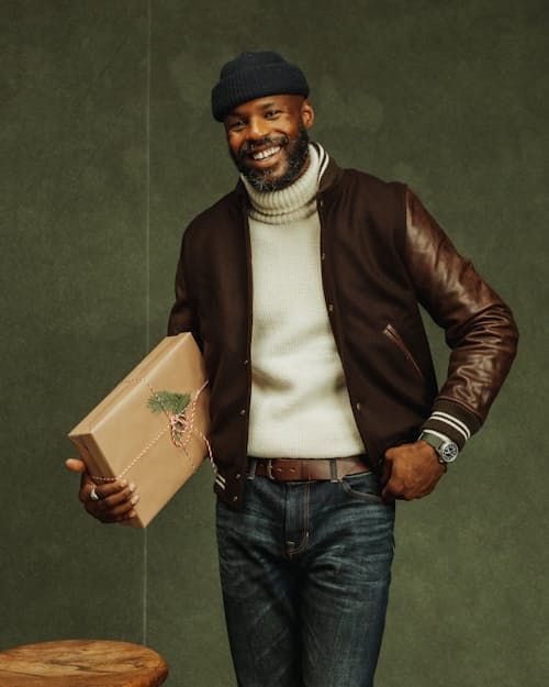 on model image of Rollkragen Sweater