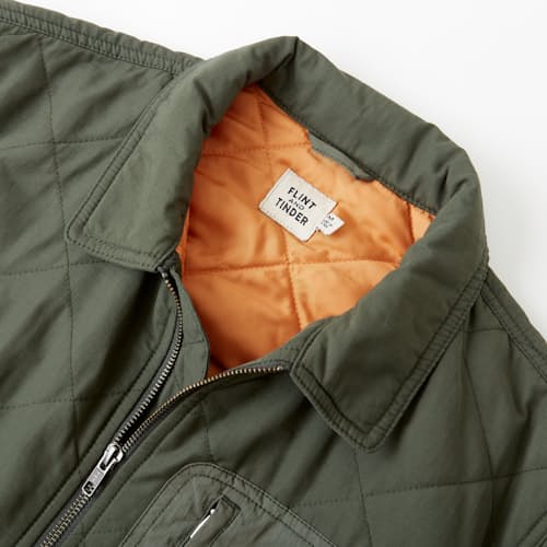 laydown image of Quilted Flight Jacket
