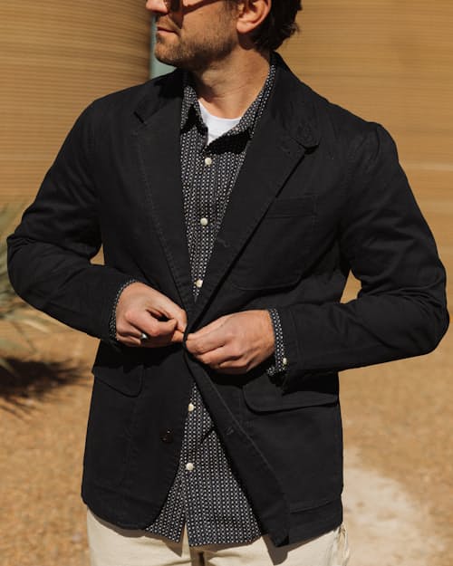 lifestyle image of Bone Button Western Shirt