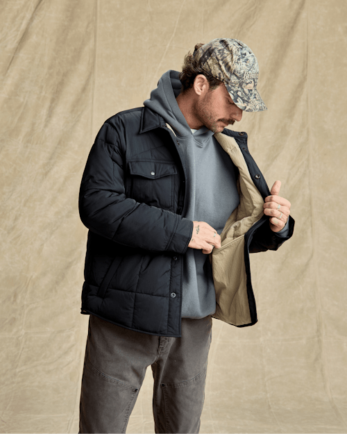 on model image of The Jackson Quilted Jacket
