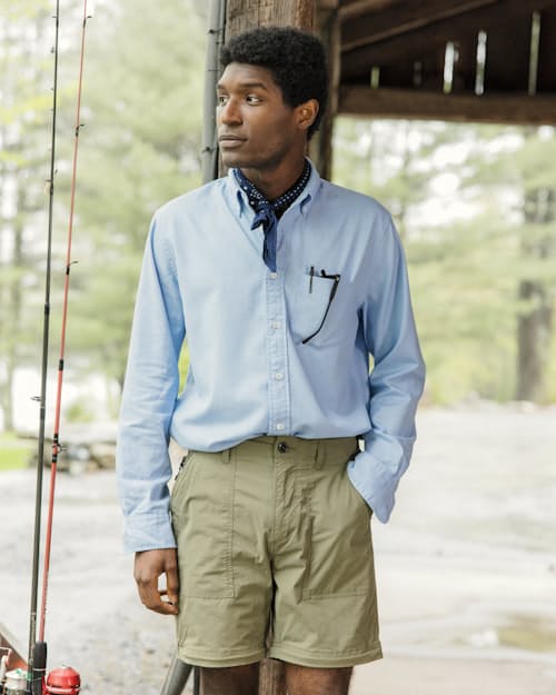 lifestyle image of Highland Blues Long Sleeve Shirt