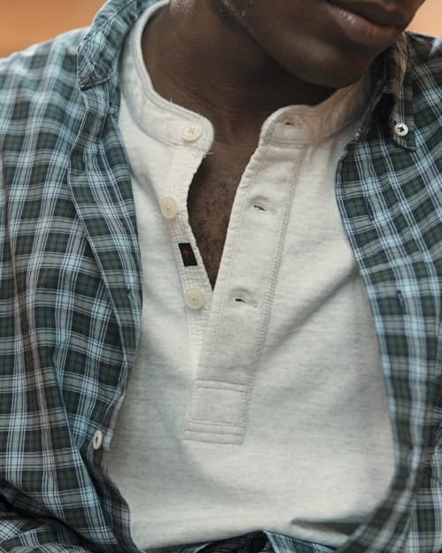 lifestyle image of Ringspun Henley