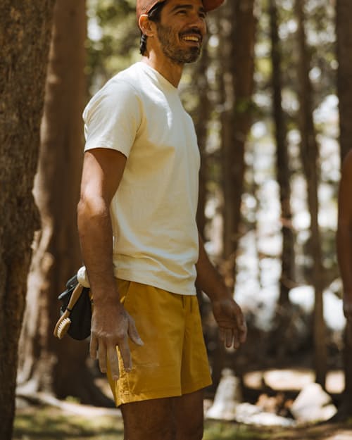Tobias is 6'2'' and wearing a size 32