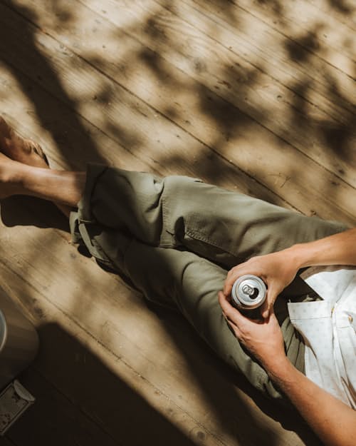 lifestyle image of Linen Ripstop Mill Pant