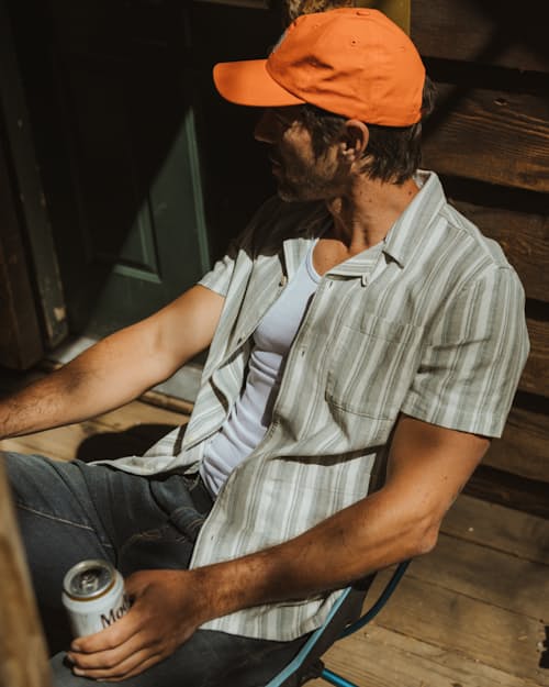 lifestyle image of Guayabera Twill Short Sleeve Shirt