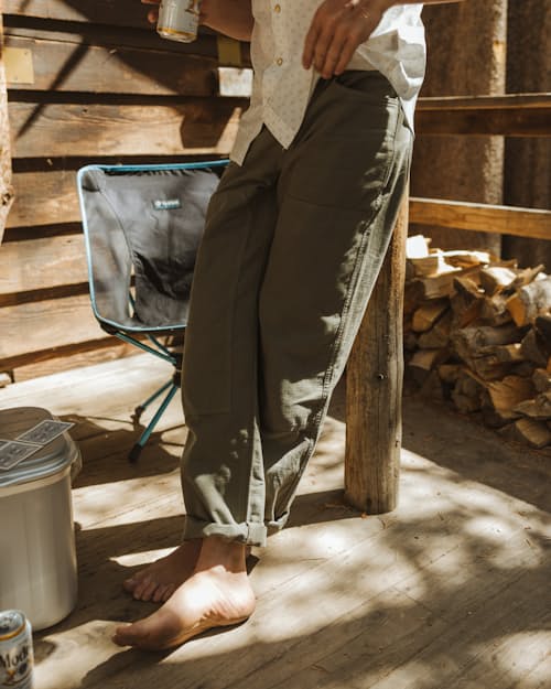 lifestyle image of Linen Ripstop Mill Pant