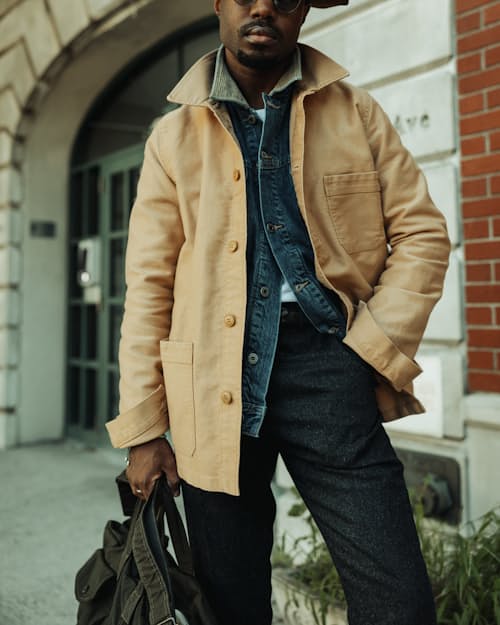 lifestyle image of French Moleskin Work Jacket