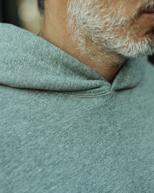 lifestyle image of Midweight Terry Pullover Hoodie
