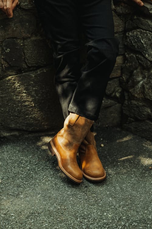 lifestyle image of ATX Western Boot