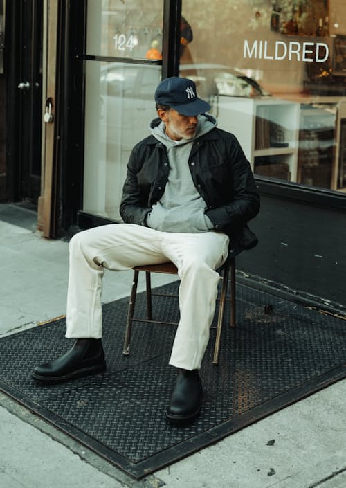 lifestyle image of All-American Carpenter Workwear Pant - HB Classic