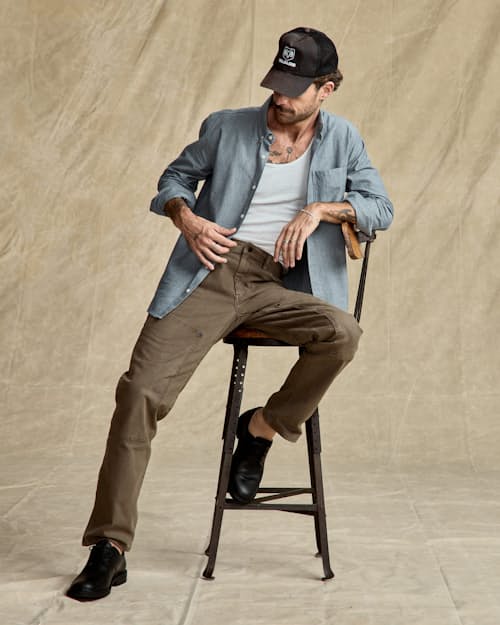lifestyle image of Rover Double-Knee Work Pant - HB Straight