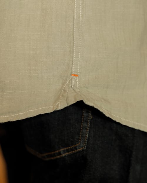 lifestyle image of Chambray Utility Shirt