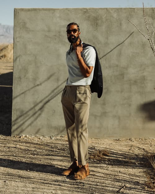 lifestyle image of Cotton Cashmere Goleta Polo