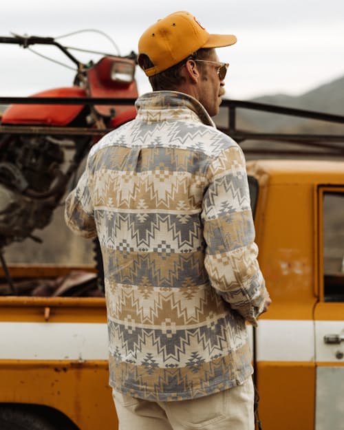 lifestyle image of Southwestern Flannel Shirt