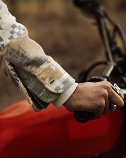 lifestyle image of Southwestern Flannel Shirt