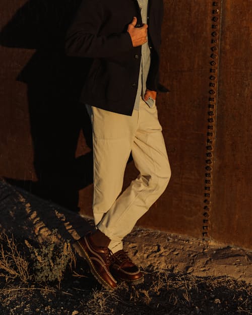 lifestyle image of Linen Ripstop Mill Pant