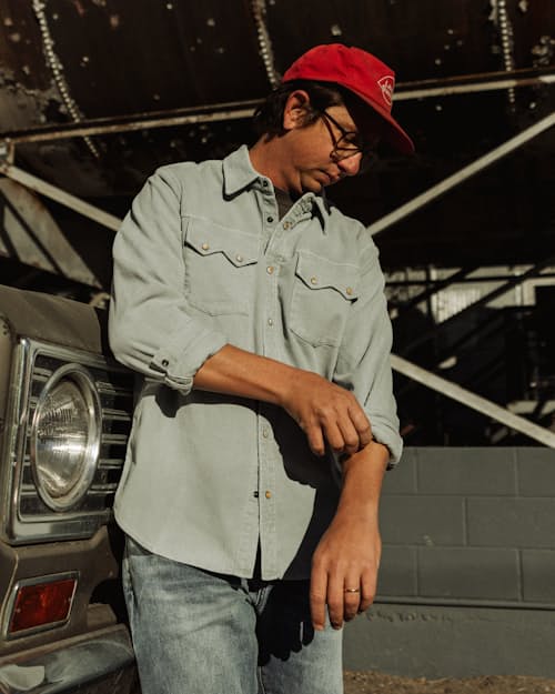 lifestyle image of Corduroy Western Shirt