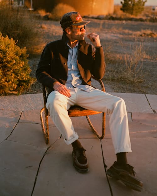 lifestyle image of Linen Ripstop Mill Pant