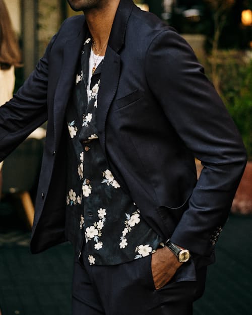 lifestyle image of Rosedale Classic Patch Pocket Suit Jacket