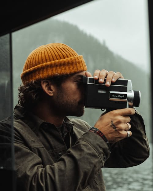 lifestyle image of Japanese Rib Knit Beanie