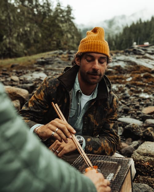 lifestyle image of Japanese Rib Knit Beanie