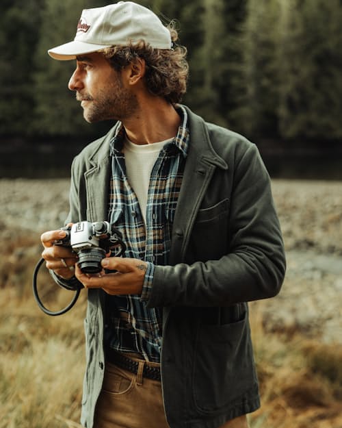 lifestyle image of Moleskin Trap Blazer