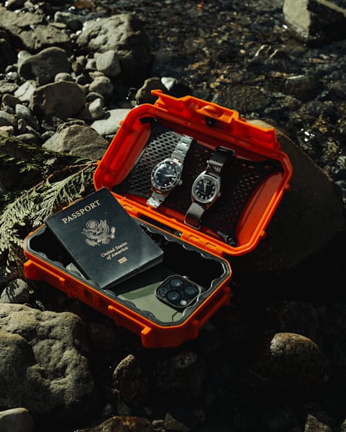 lifestyle image of Seahorse 56 EDC Dry Box