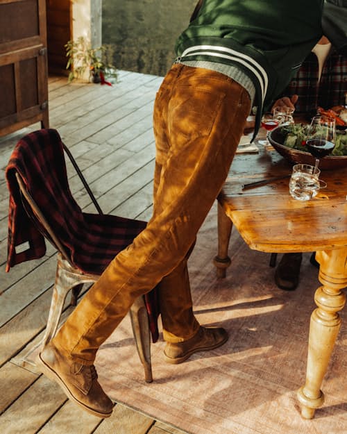 lifestyle image of Corduroy Pant - HB Straight