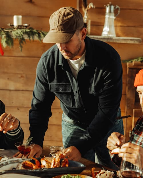lifestyle image of Waxed Canvas 6-Panel Hat