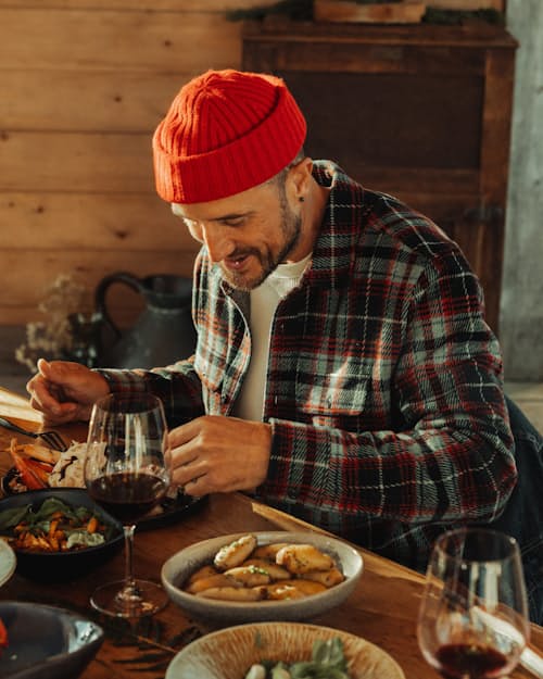 lifestyle image of Japanese Rib Knit Beanie
