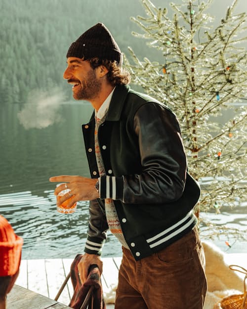 lifestyle image of Japanese Rib Knit Beanie