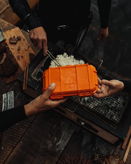 lifestyle image of Seahorse 56 EDC Dry Box