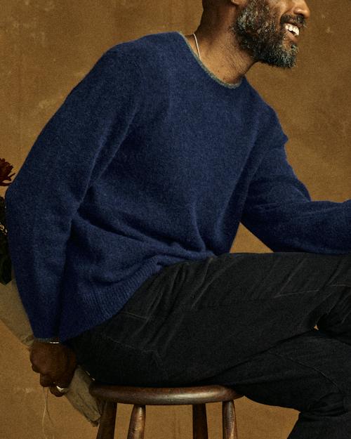 lifestyle image of Brushed Alpaca-Merino Sweater