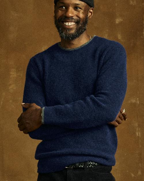 lifestyle image of Brushed Alpaca-Merino Sweater