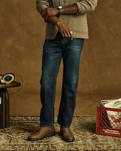 lifestyle image of Stretch Selvedge Denim - HB Straight