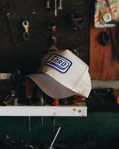 lifestyle image of Ford x Huckberry Two-Tone Snapback